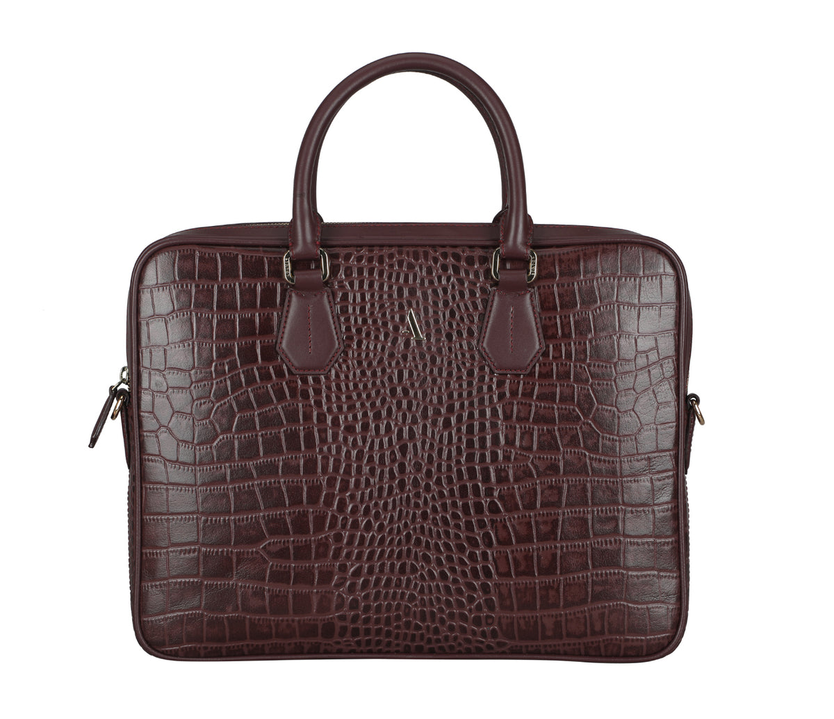 Reyes Laptop Portfolio Bag - Wine