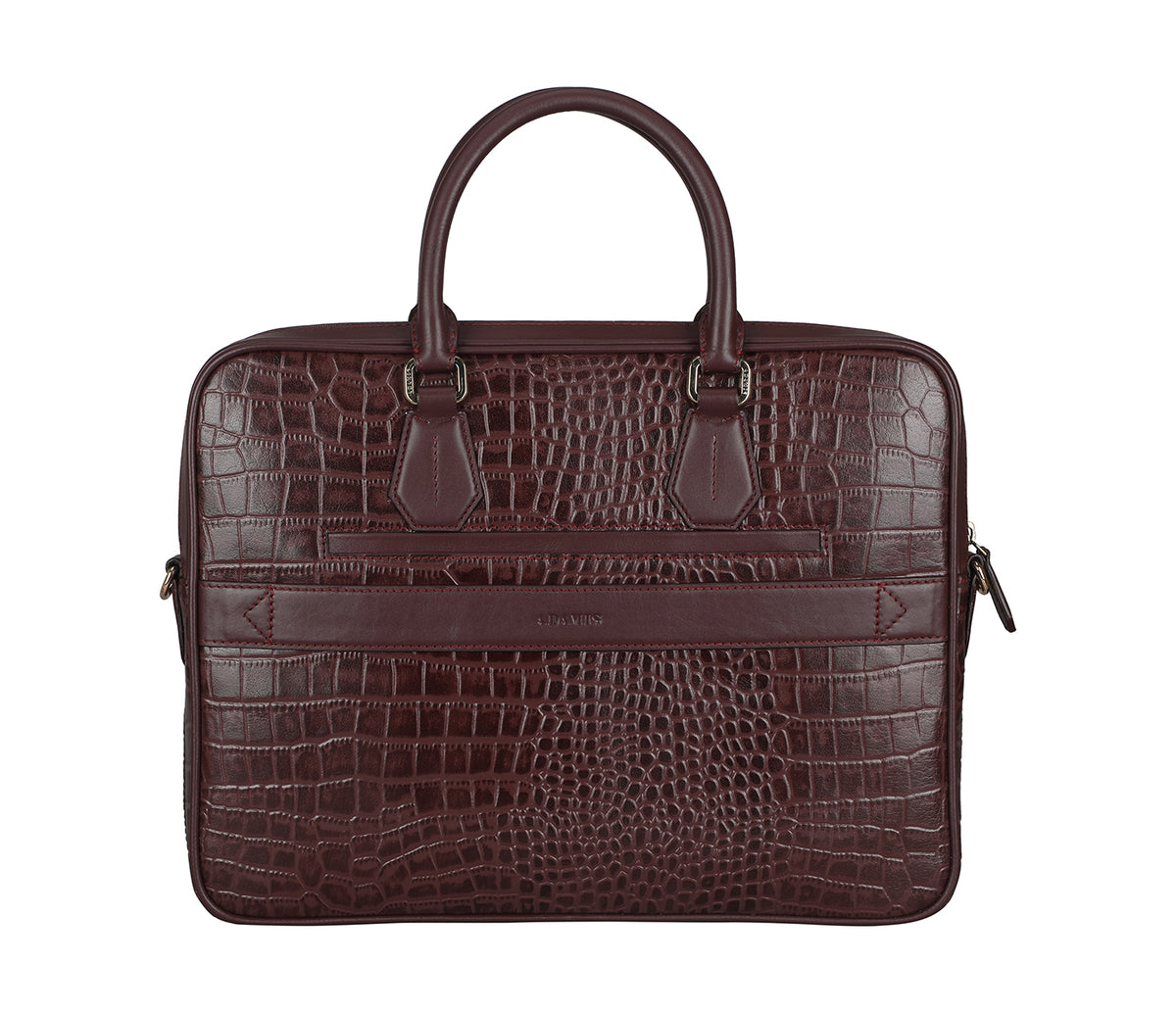 Reyes Laptop Portfolio Bag - Wine