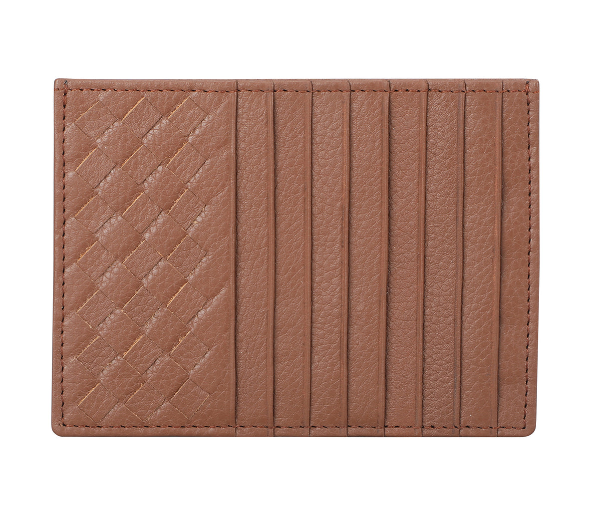 Credit And Business Card Case - Tan