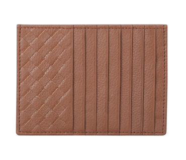 Credit And Business Card Case - Tan