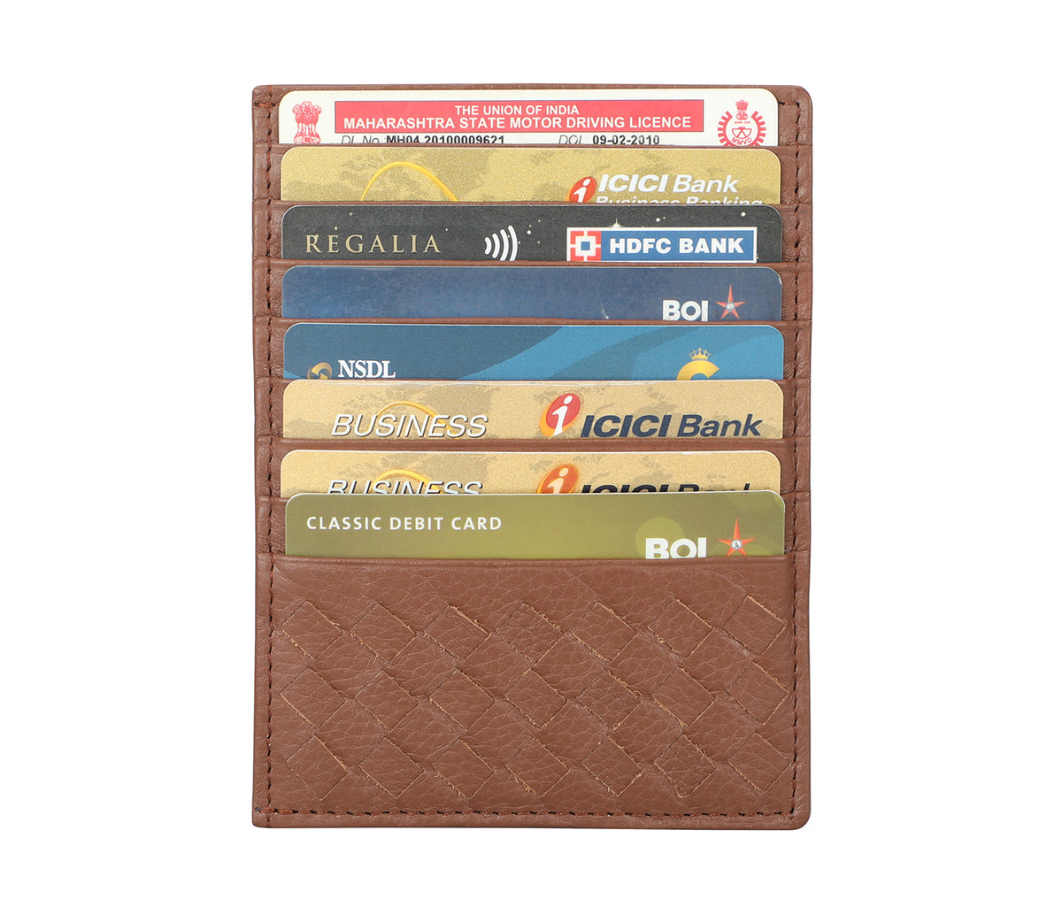 Credit And Business Card Case - Tan