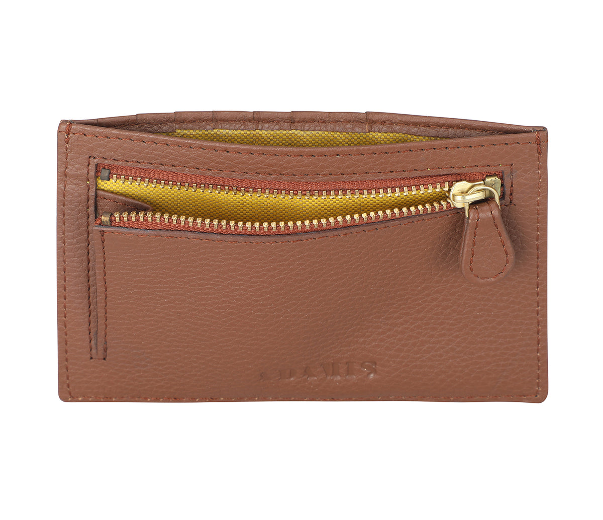 Credit And Business Card Case - Tan
