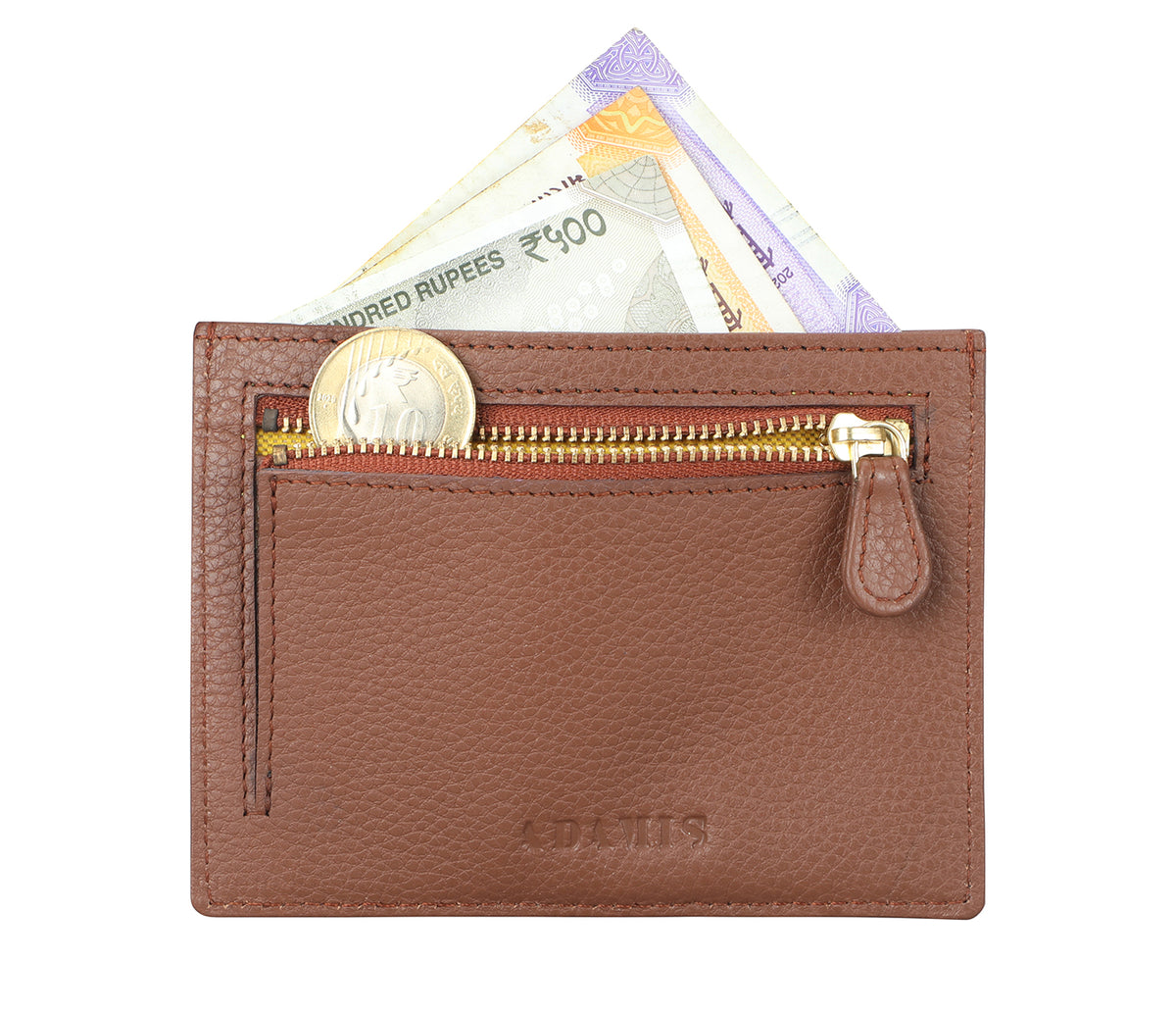 Credit And Business Card Case - Tan