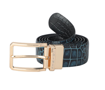 Men's Formal Wear Reversible Belt - Black/Blue