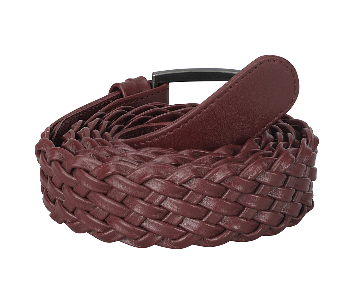 Men's Formal and Casual Wear Belt - Wine