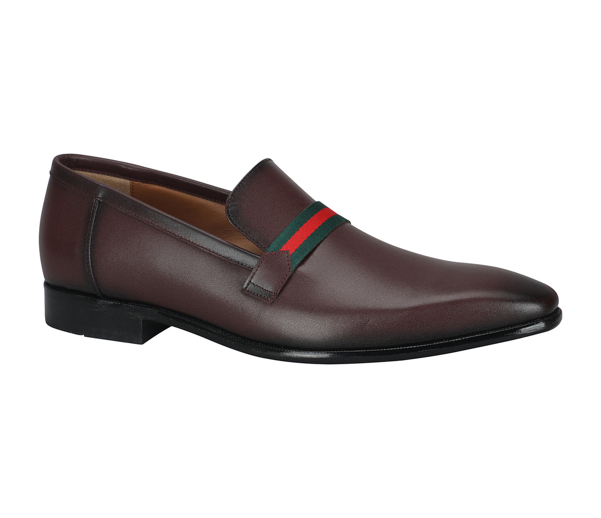 Loafer in Smooth Leather - Wine