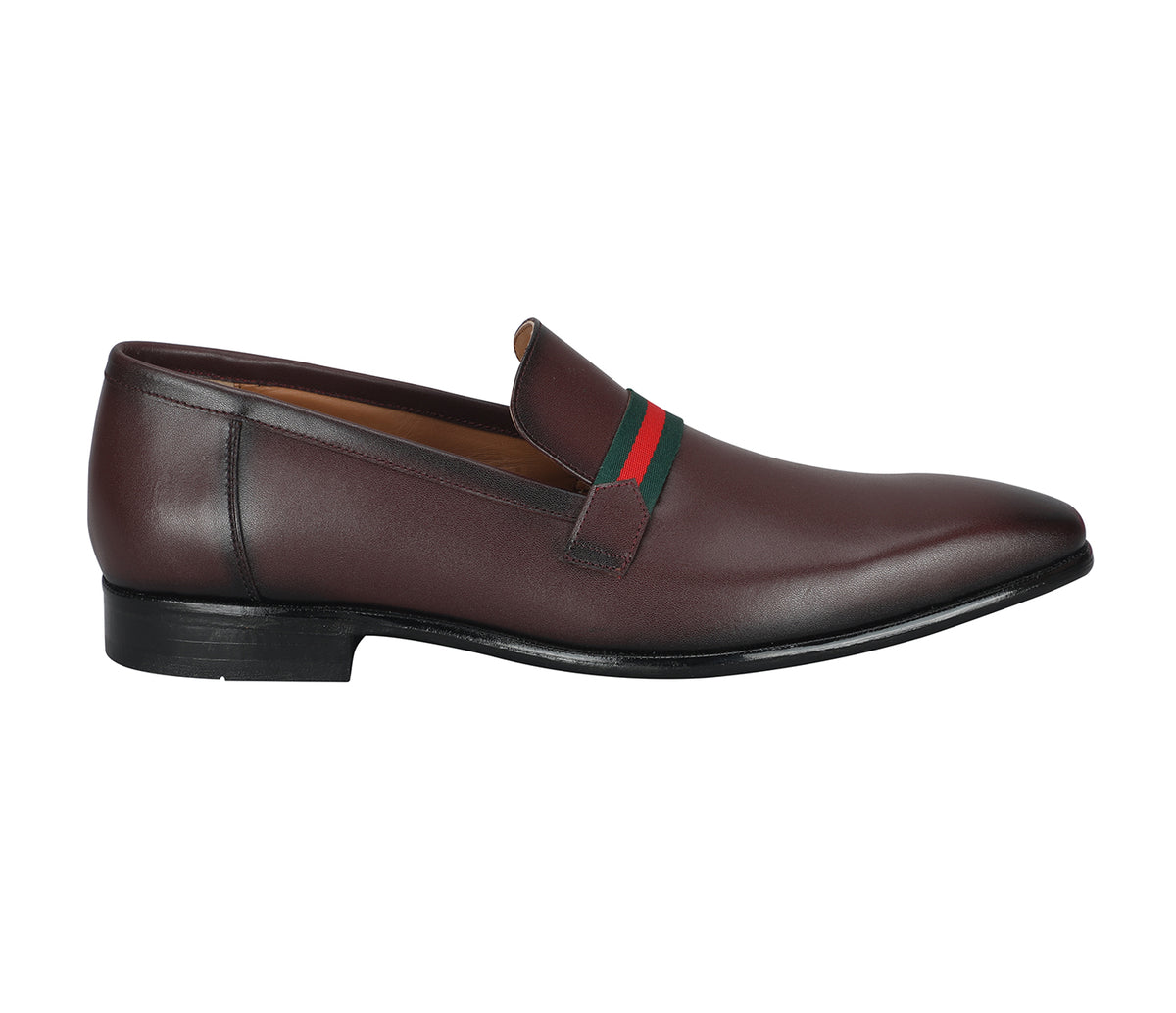 Loafer in Smooth Leather - Wine