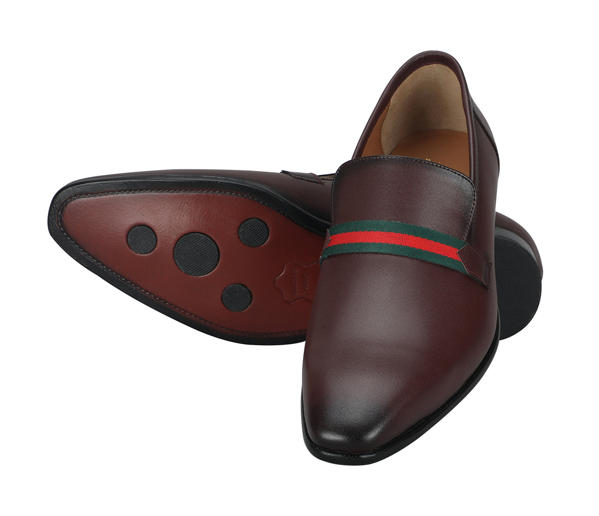 Loafer in Smooth Leather - Wine