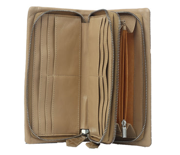 Blake Womens Wallet - Beige