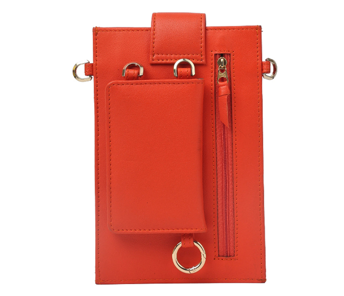 Mina Womens Wallet - Orange