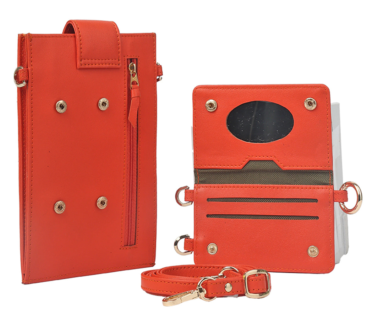 Mina Womens Wallet - Orange
