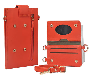 Mina Womens Wallet - Orange