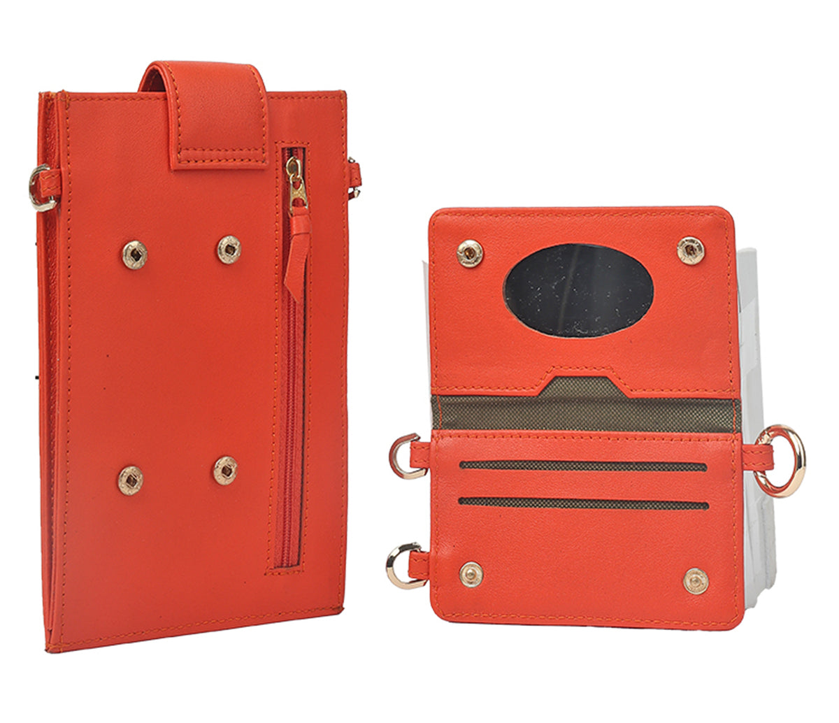 Mina Womens Wallet - Orange
