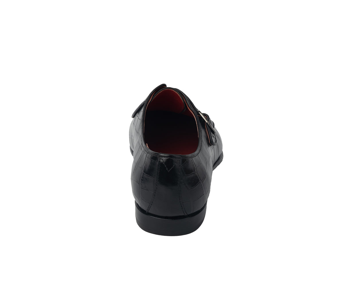 Loafer with Side Buckle - Black