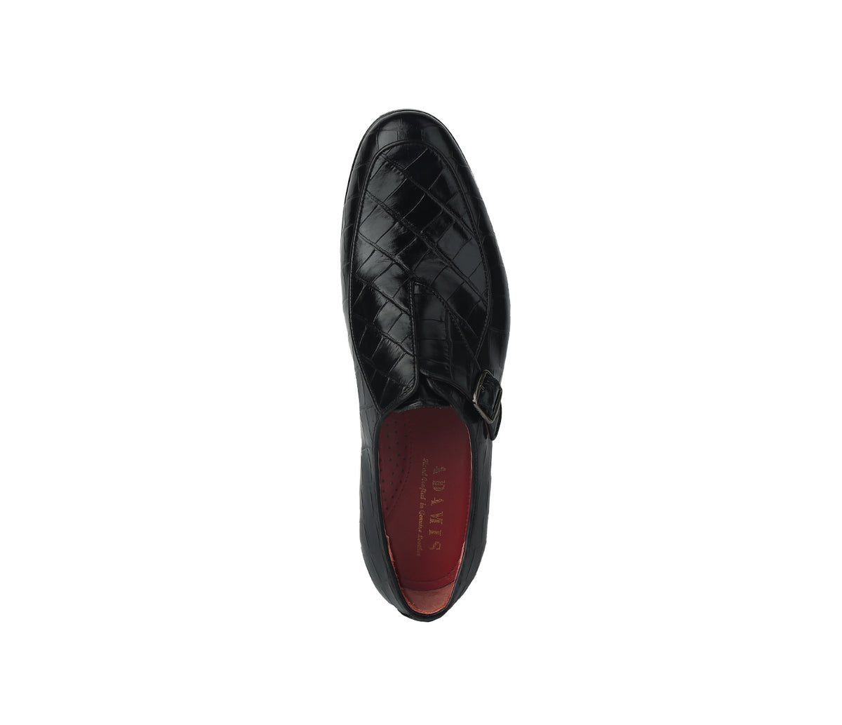 Loafer with Side Buckle - Black