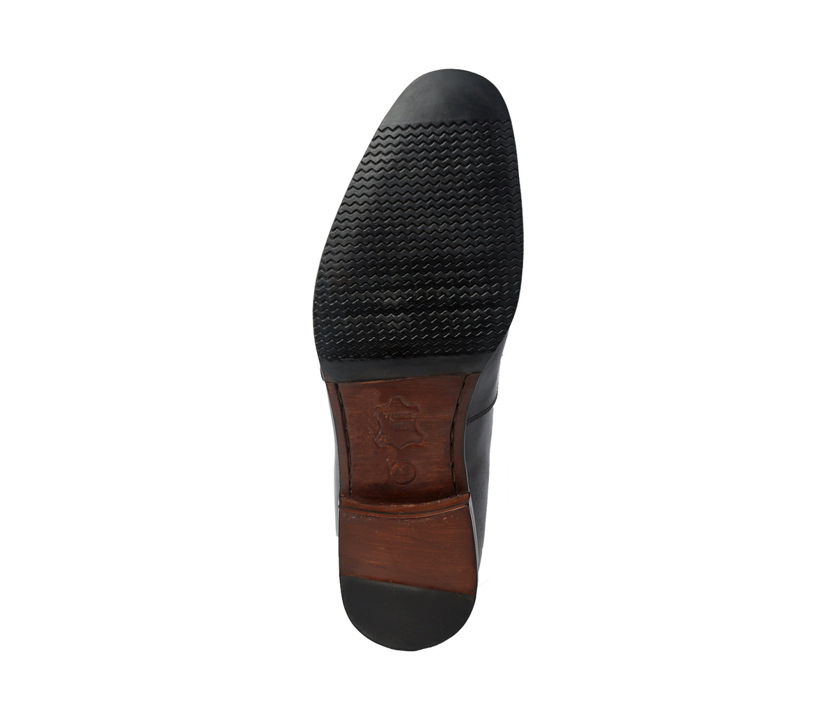 Loafer With Side Buckle - Black