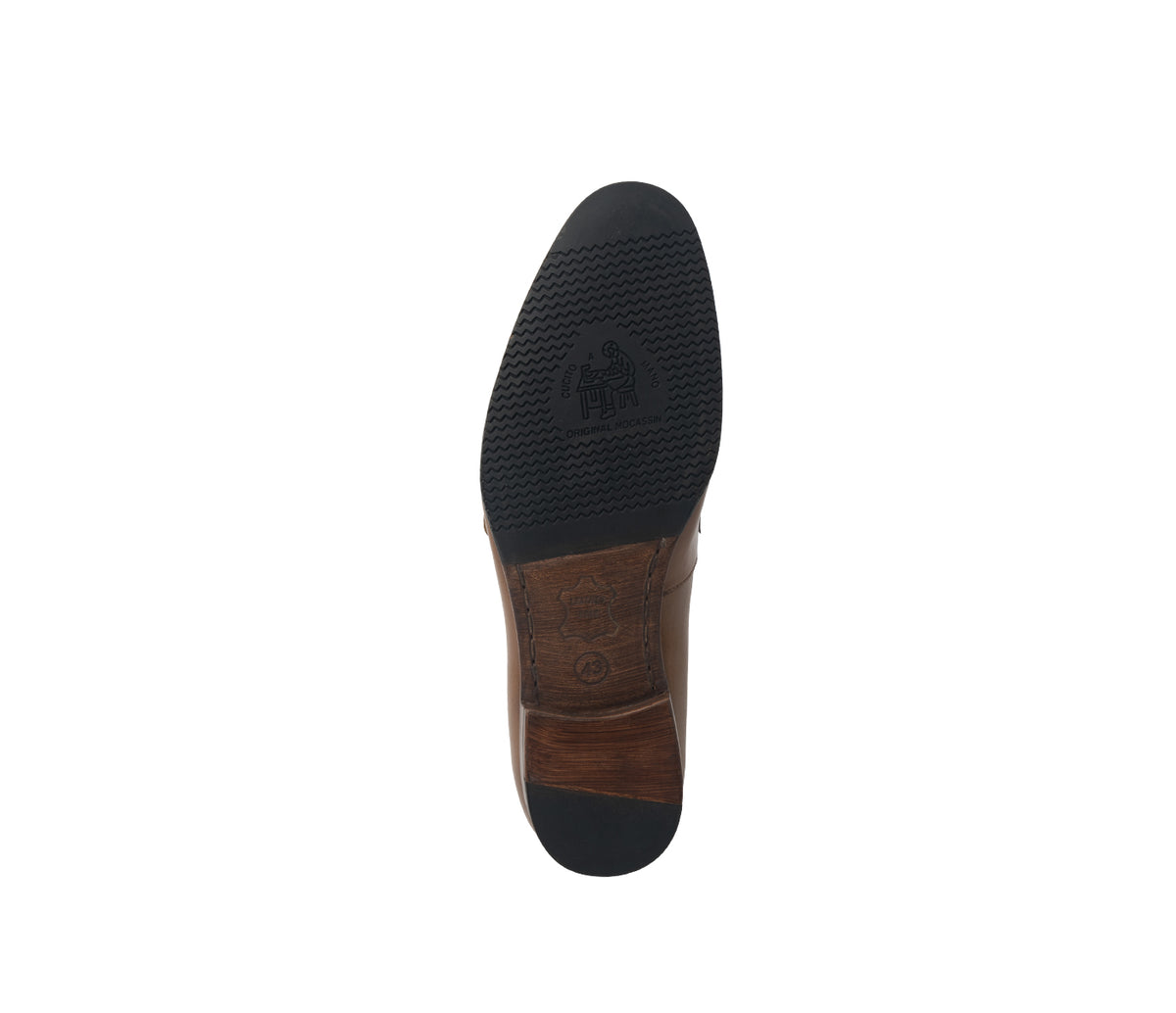 Loafer With Side Buckle - Tan