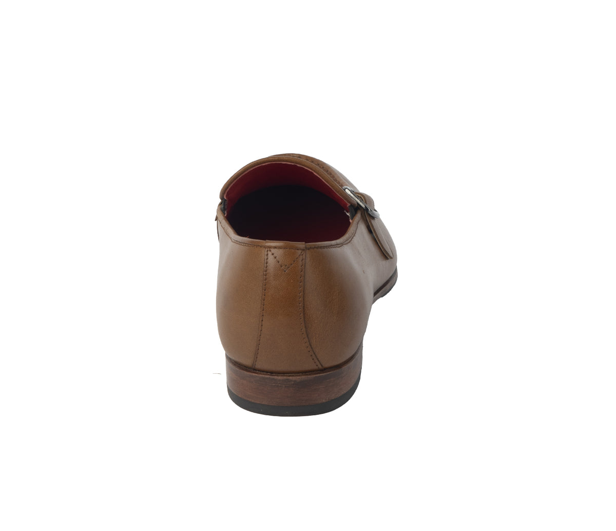 Loafer With Side Buckle - Tan