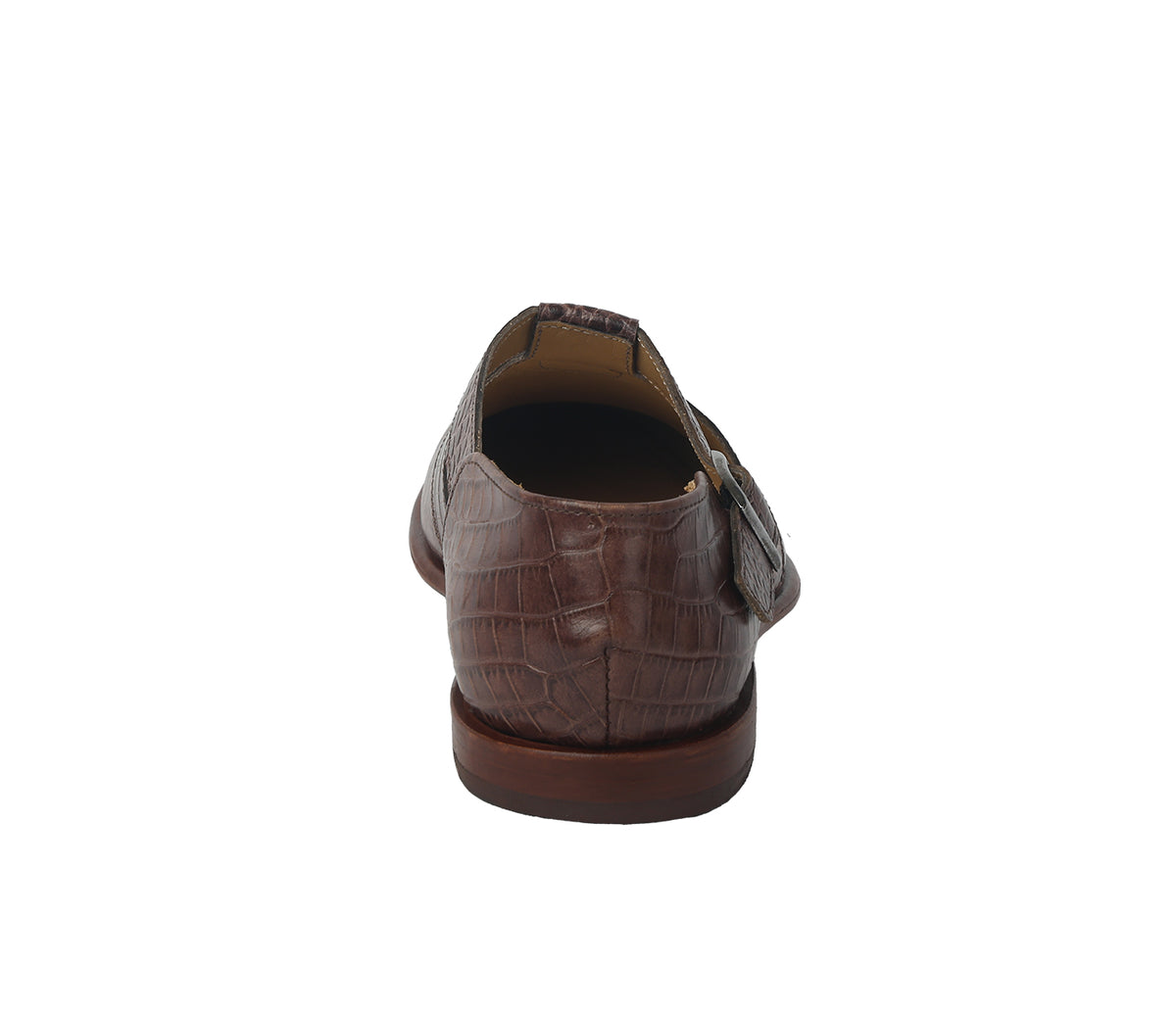 Sandal with Side Adjustable Buckle - Brown