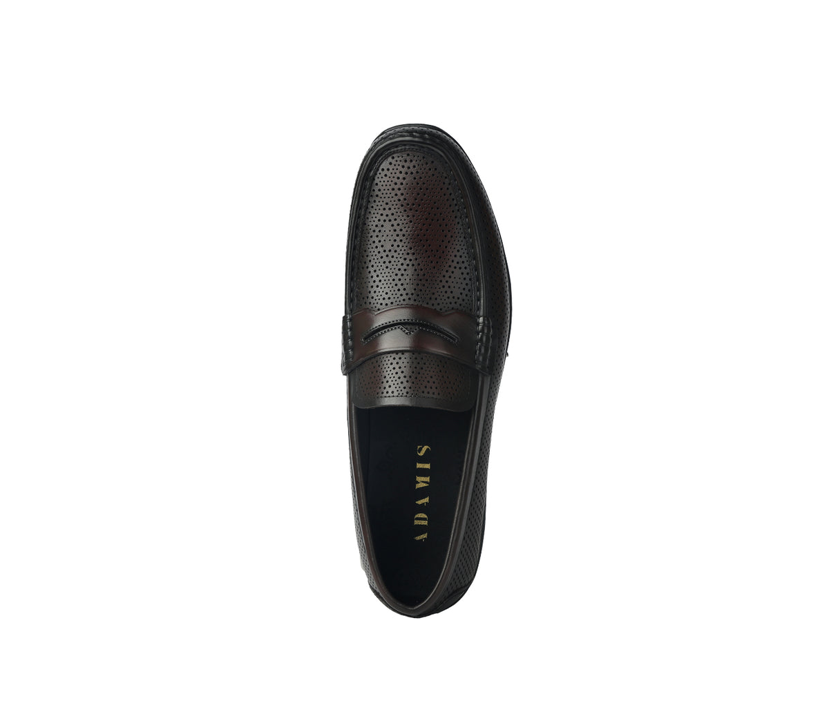Moccasin in Soft Punched Leather - Brown