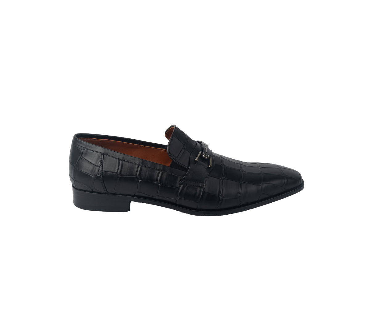 Loafer with Centre Ornament - Black