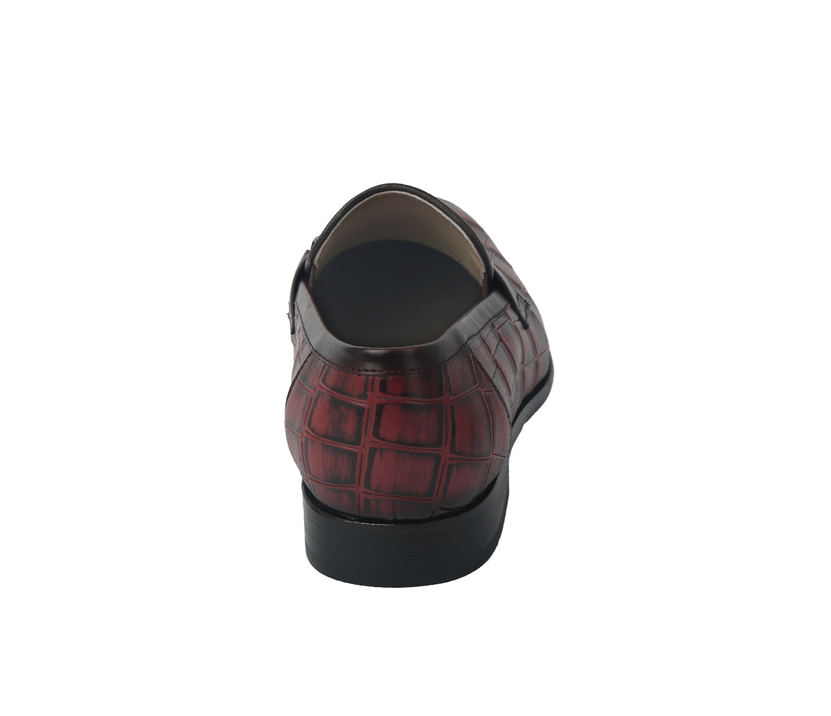 Loafer with Centre Ornament - Wine