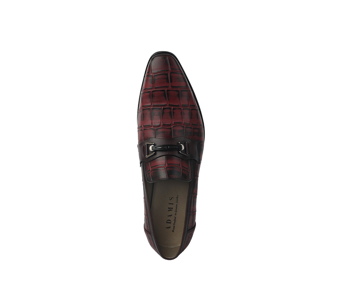 Loafer with Centre Ornament - Wine