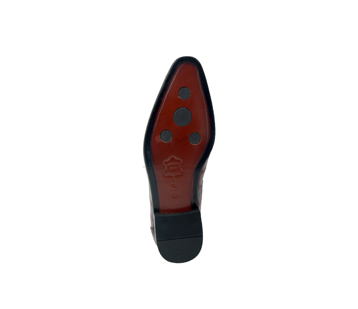 Loafer with Centre Ornament - Wine