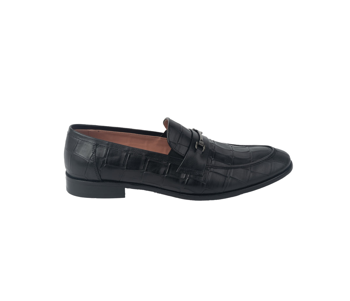 Loafer with Centre Ornament - Black