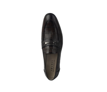 Loafer with Centre Ornament - Brown