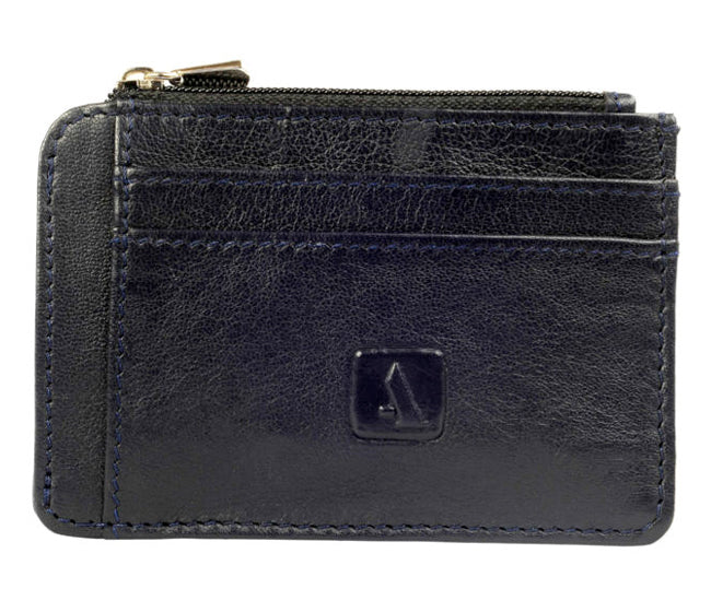 Credit Card Case With Coin Purse - Black