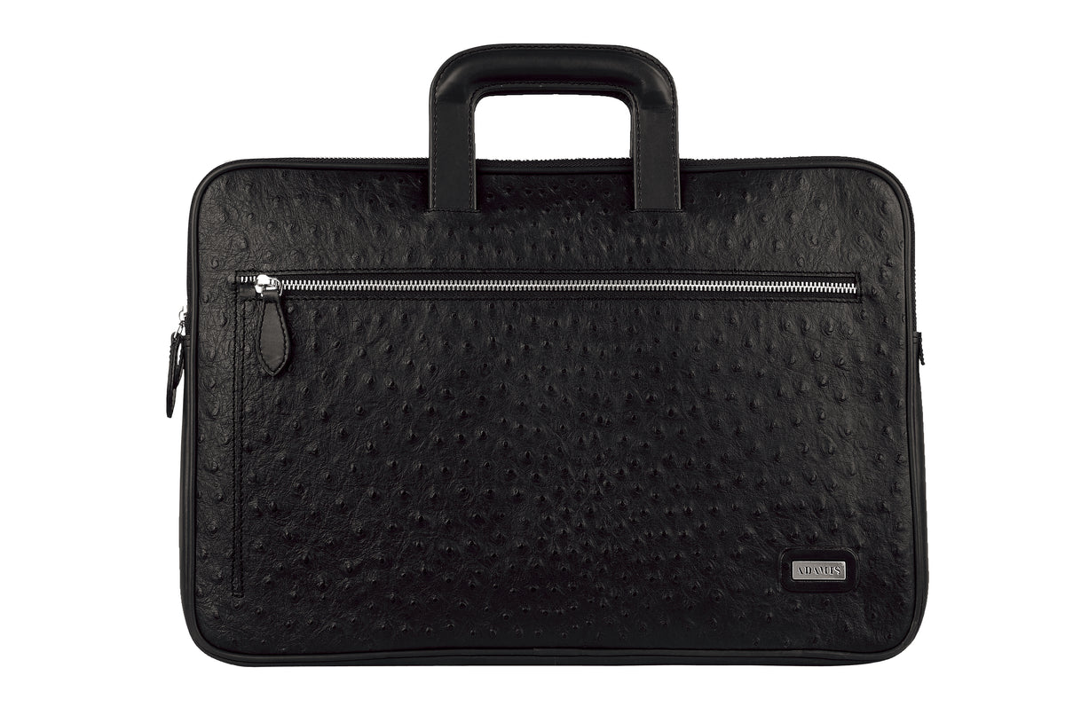 Folder for Documents in Genuine Leather - Black