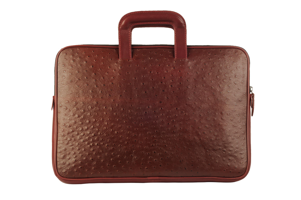 Folder for Documents in Genuine Leather - Wine