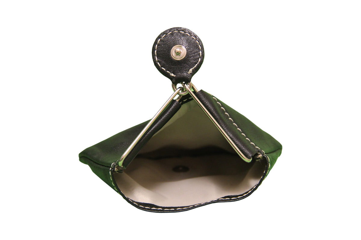 Triangular Shape Mini Coin Purse - Black