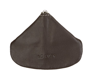 Triangular Shape Mini Coin Purse - Brown