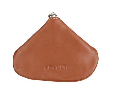 Triangular Shape Mini Coin Purse - Tan