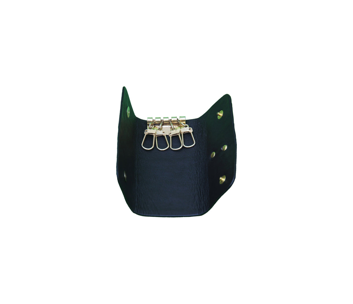 Key chain holder in Genuine Leather - Black