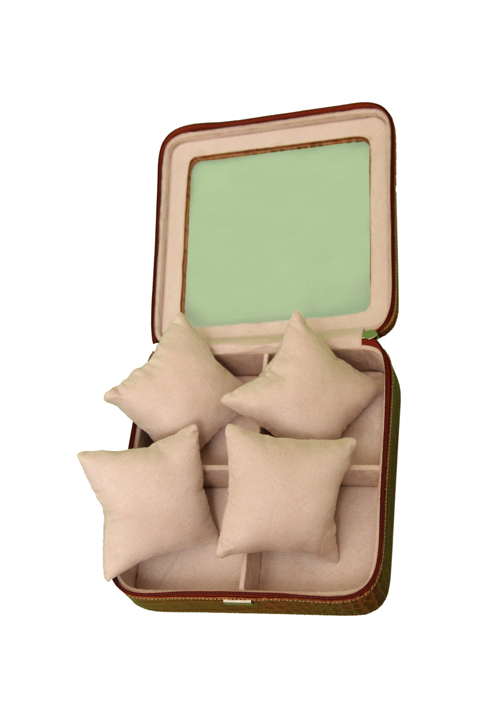 Watch case to hold 4 watches - Tan