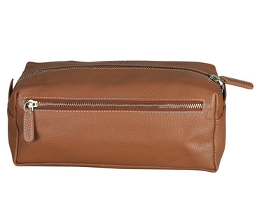 Unisex Wash And Toiletry Travel Pouch-Tan