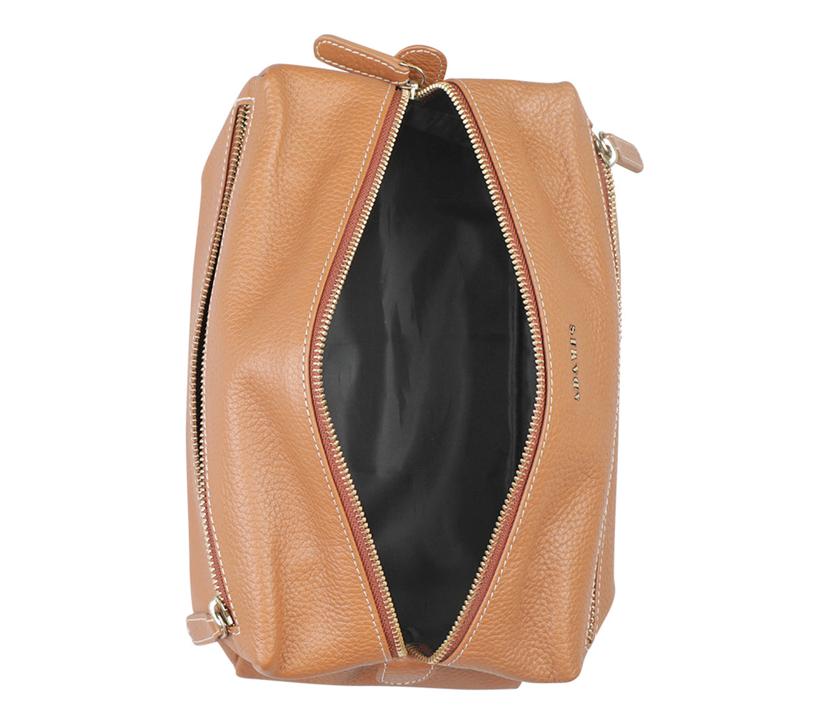 Unisex Wash And Toiletry Travel Pouch-Tan