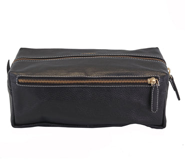 Unisex Wash And Toiletry Travel Pouch - Black