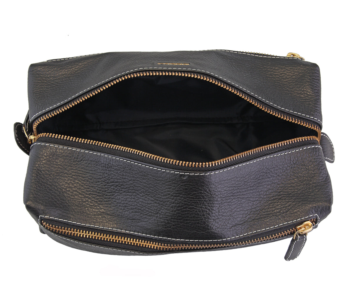 Unisex Wash And Toiletry Travel Pouch - Black