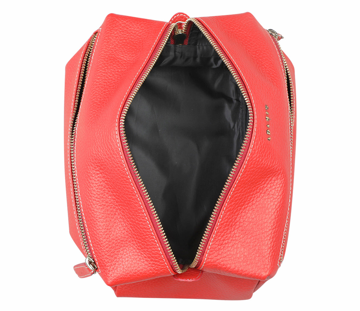 Unisex Wash And Toiletry Travel Pouch - Red