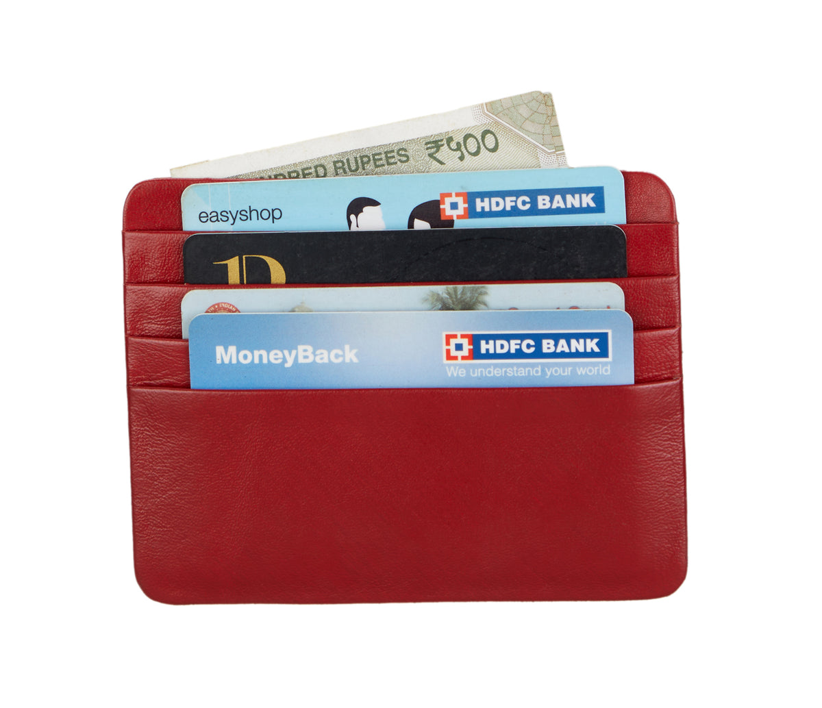 Ultra Slim Credit Card Case - Red
