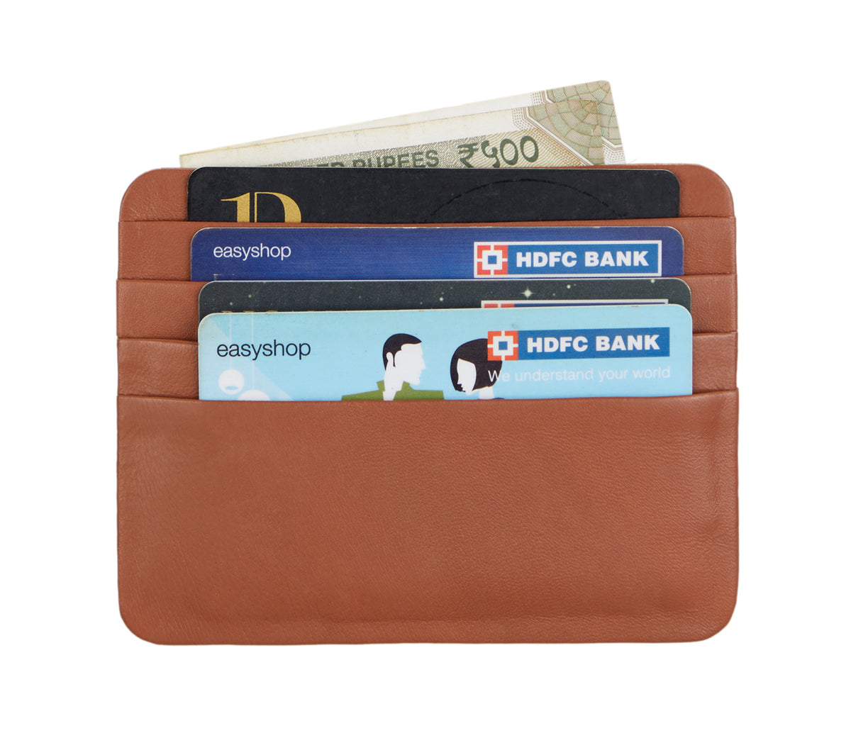 Ultra Slim Credit Card Case - Tan