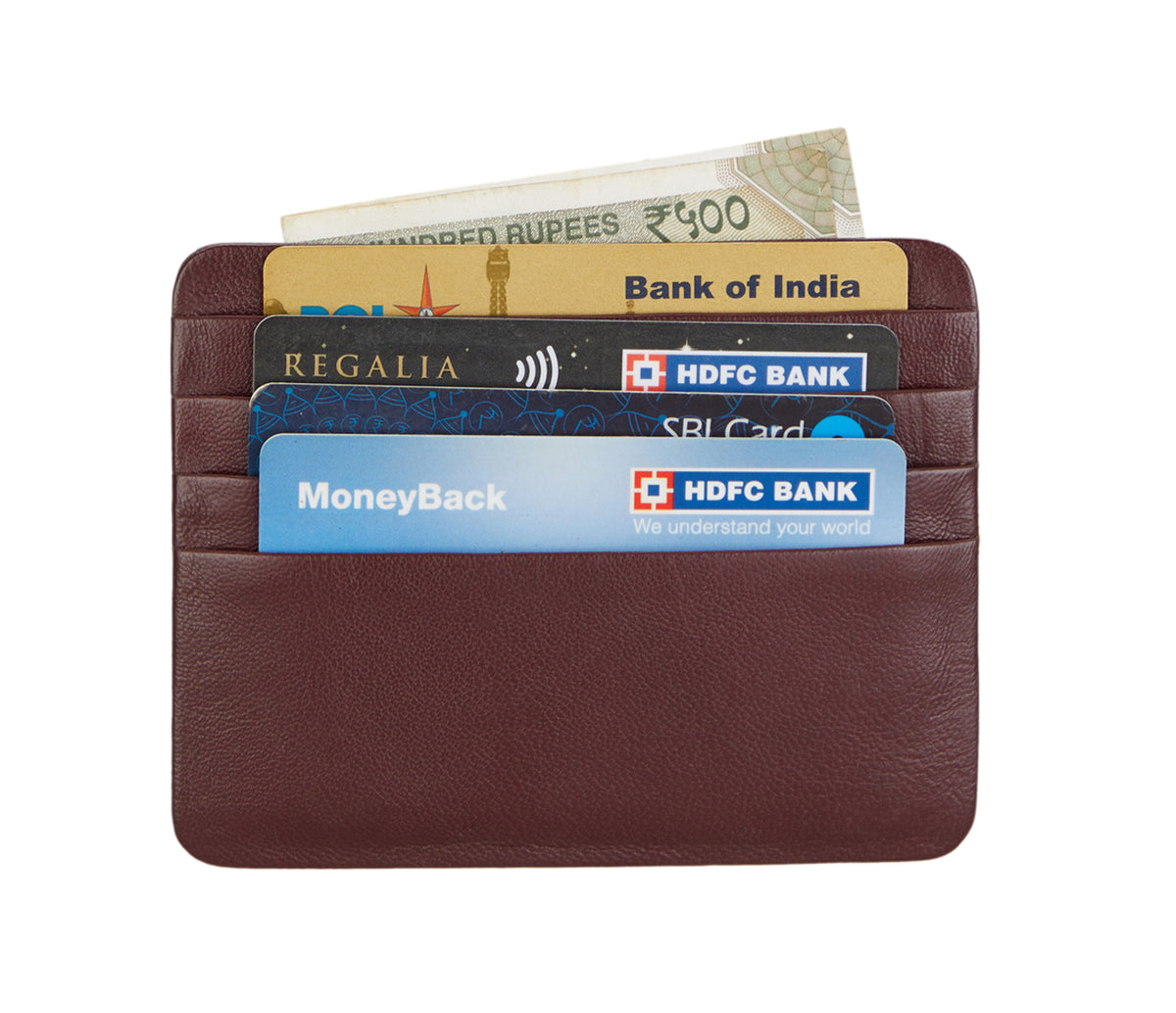 Ultra Slim Credit Card Case - Wine