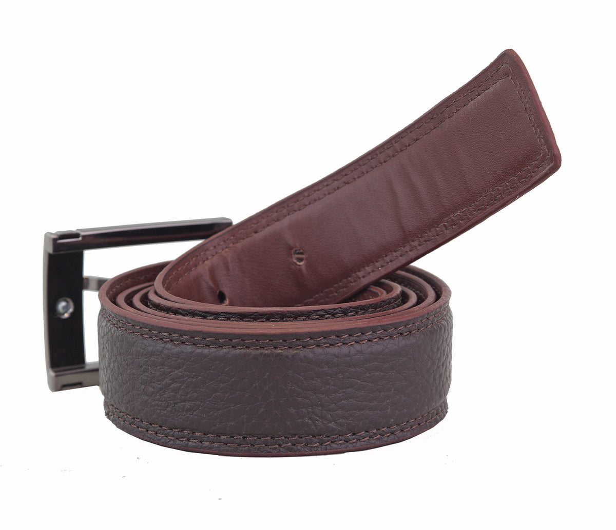 Men's Formal wear belt in Genuine Leather - Brown