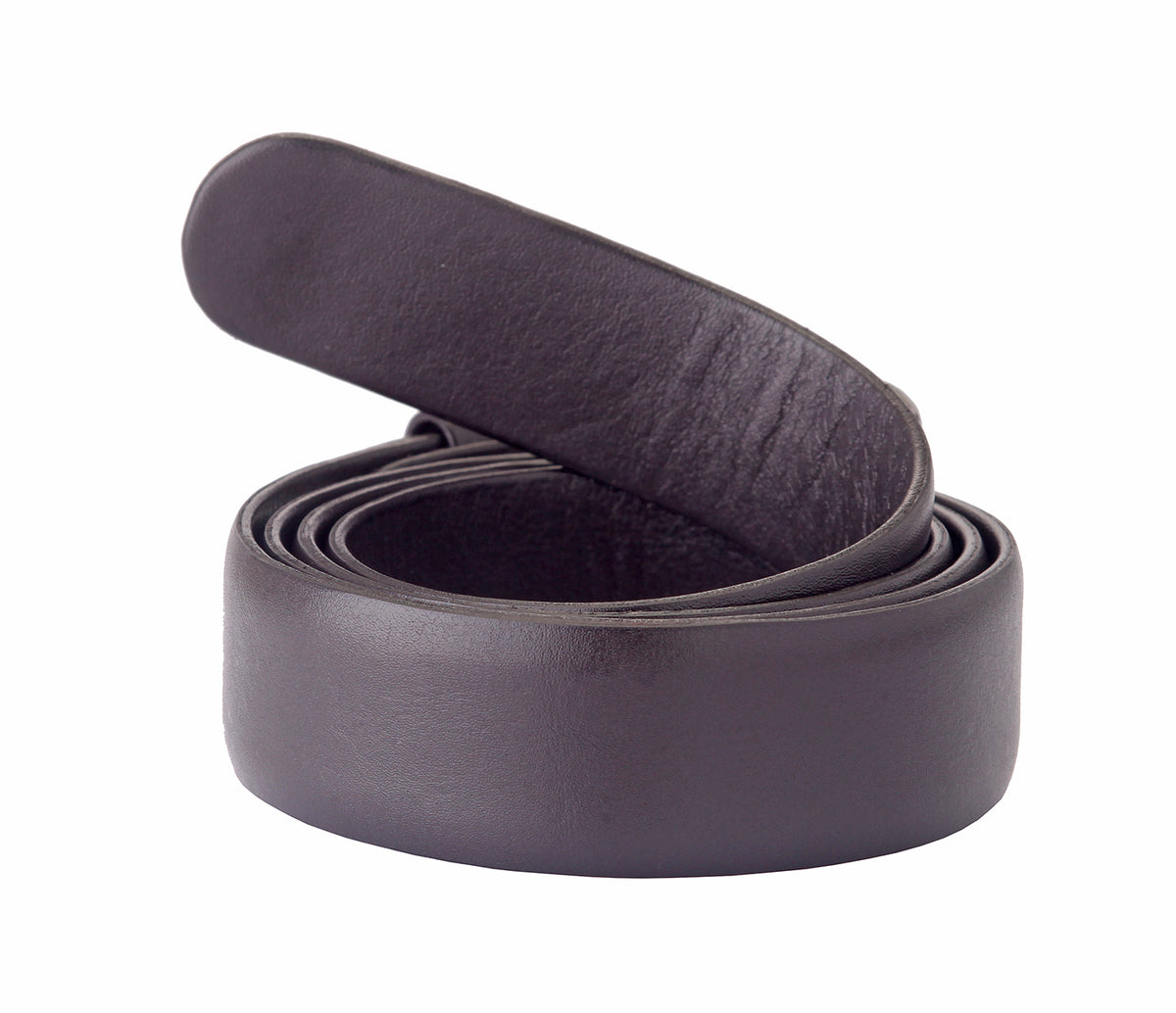 Men's Formal Wear Sleek Belt In Genuine Leather -  Brown