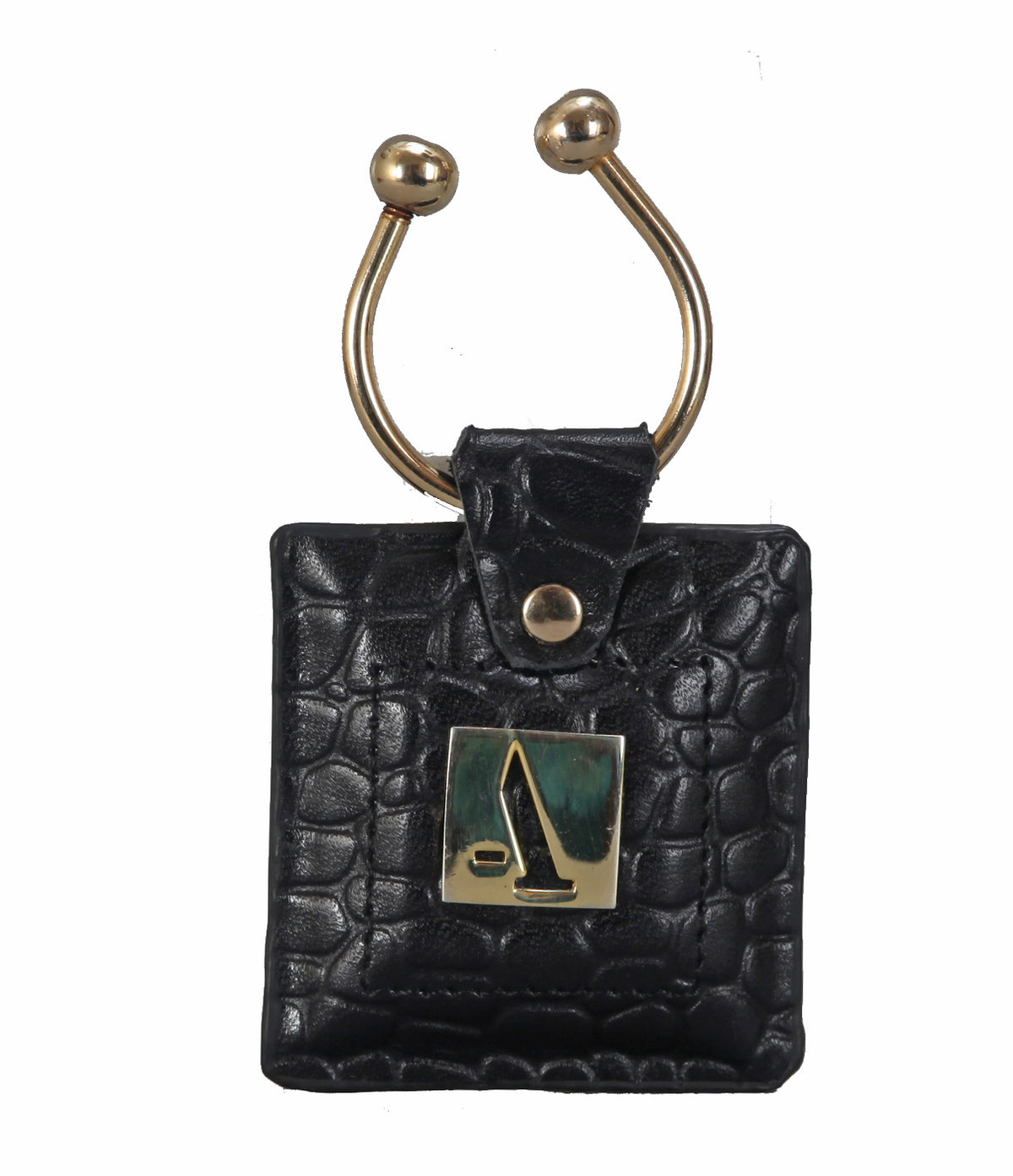 Key holder with knob screw key fitting - Black