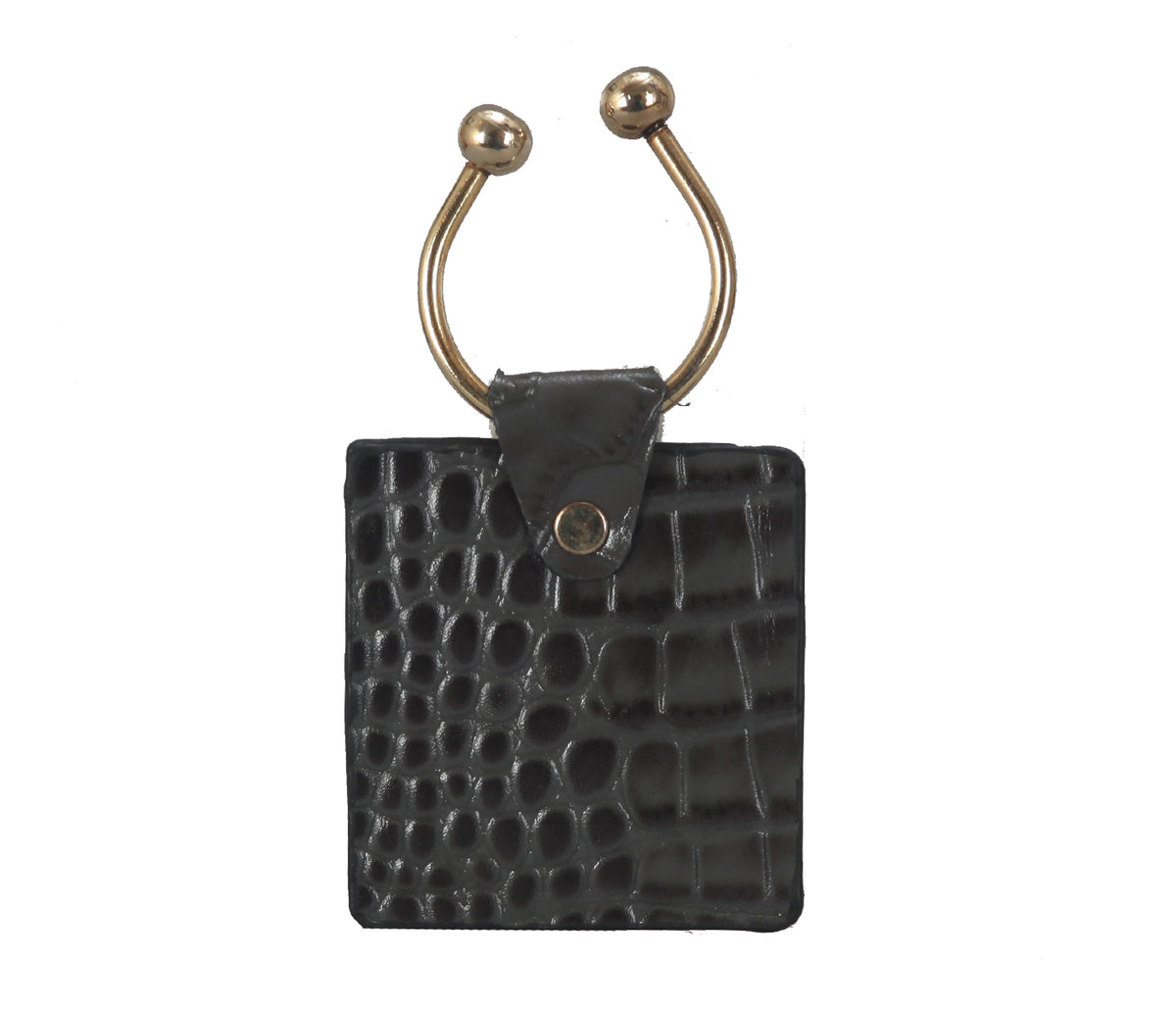 Key holder with knob screw key fitting - Grey